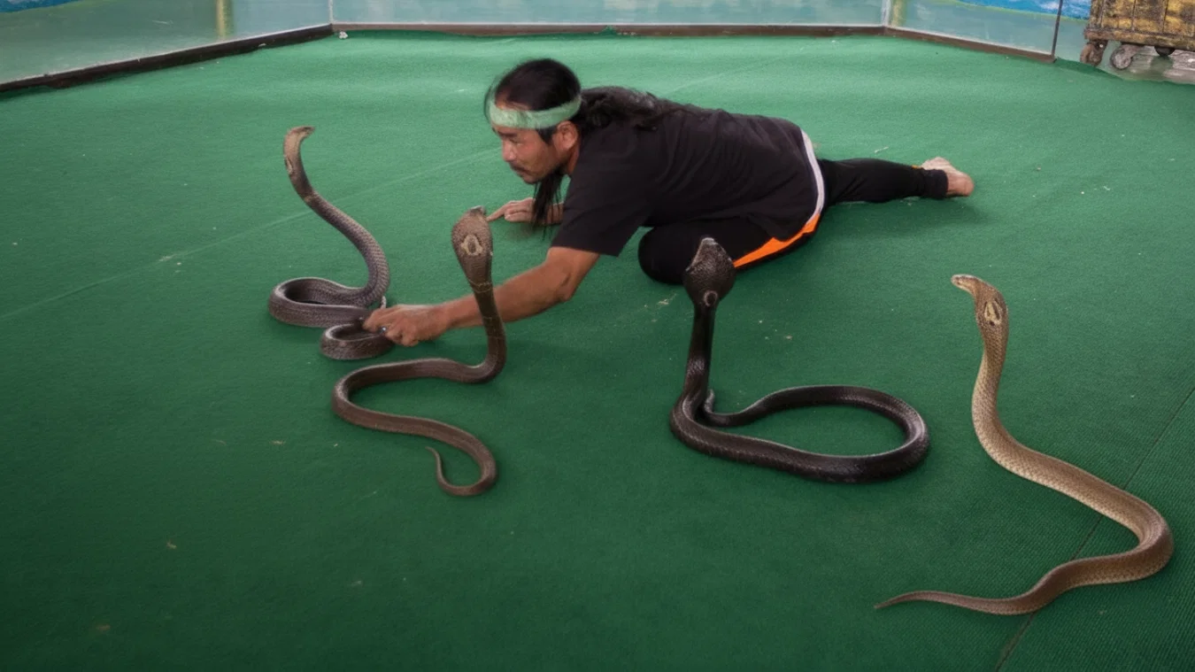 Nong Nooch y show de serpientes
